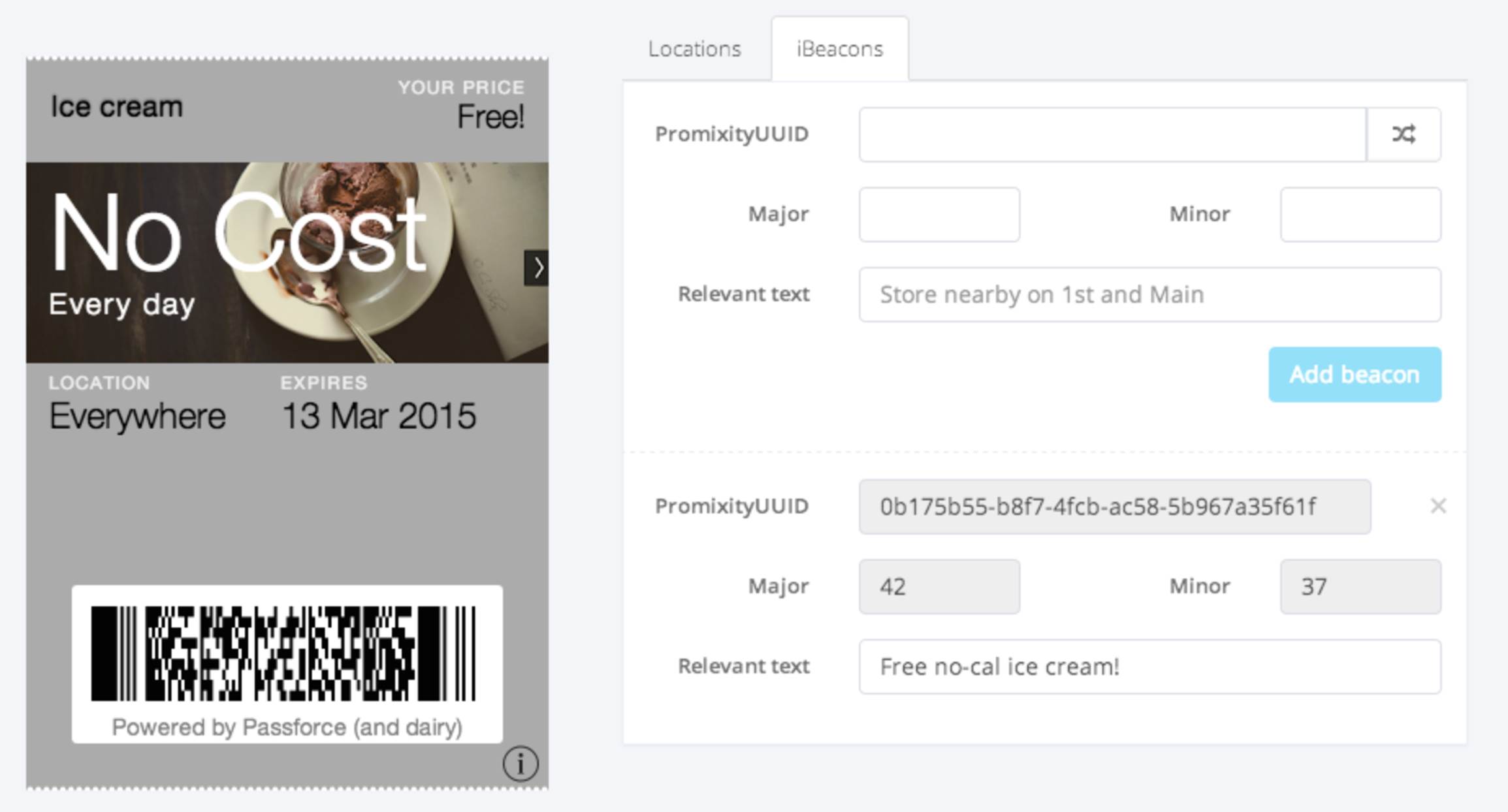 Proximity-triggered Passbook pass