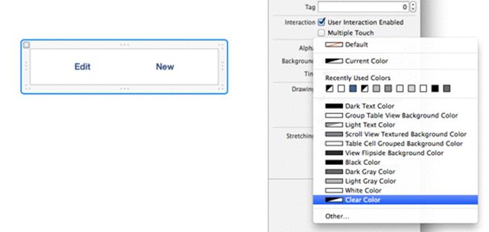 Setting background color to clear