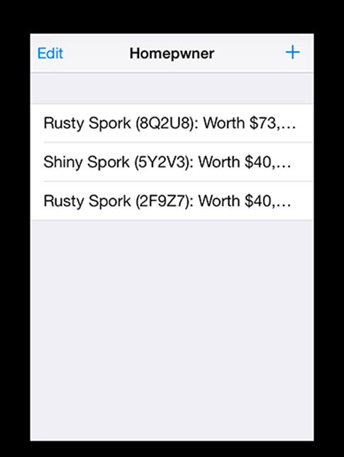 An iPhone application running on a simulated iPad