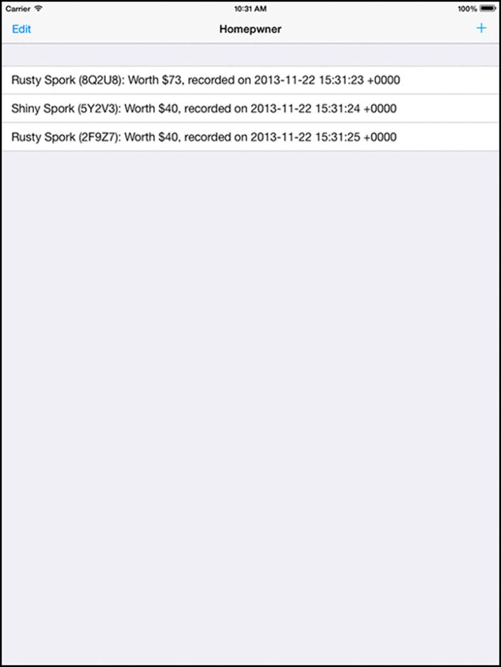 A universal application running on the iPad