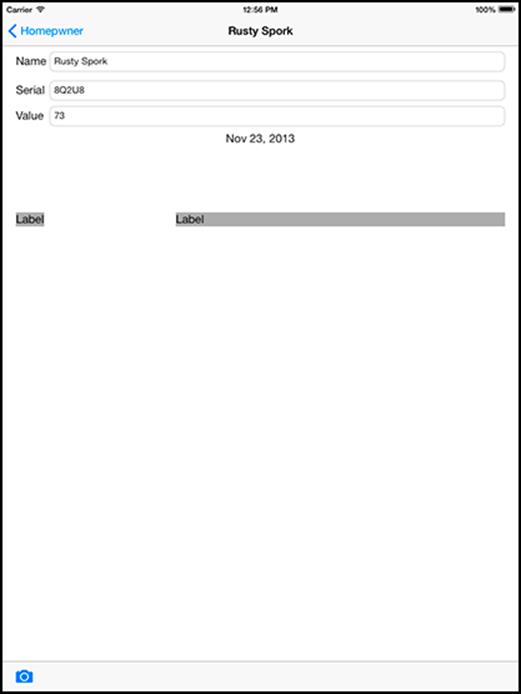Tapping in the background demonstrates the other possible layout