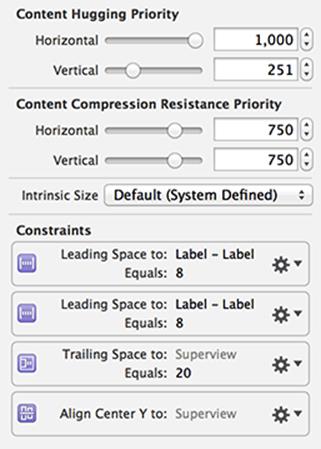 Value label constraints