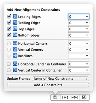 UIButton constraints
