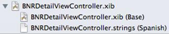 Localized XIB in the project navigator