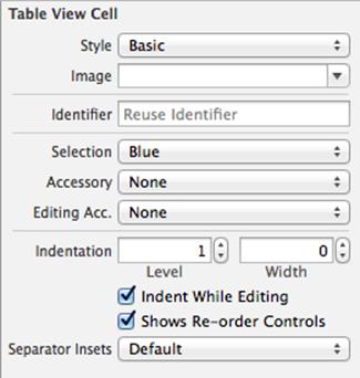 Basic UITableViewCell