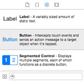 Button in Object Library