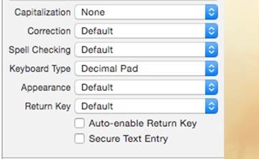 Text Field keyboard