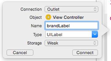 Pop-up connection dialog