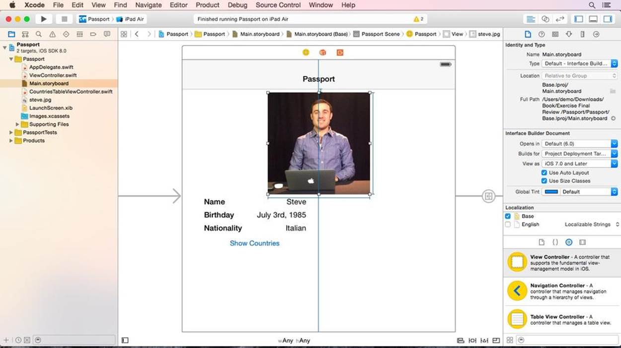 Repositioned Image View