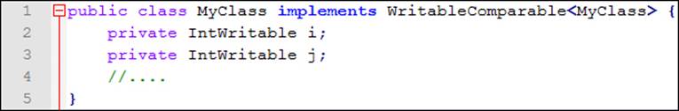 Using appropriate Writable types