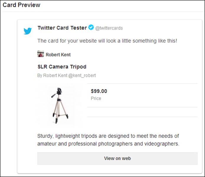 Implementing social sharing for products