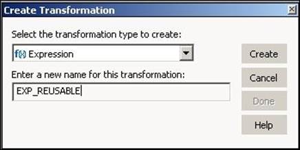 Using Transformation Developer