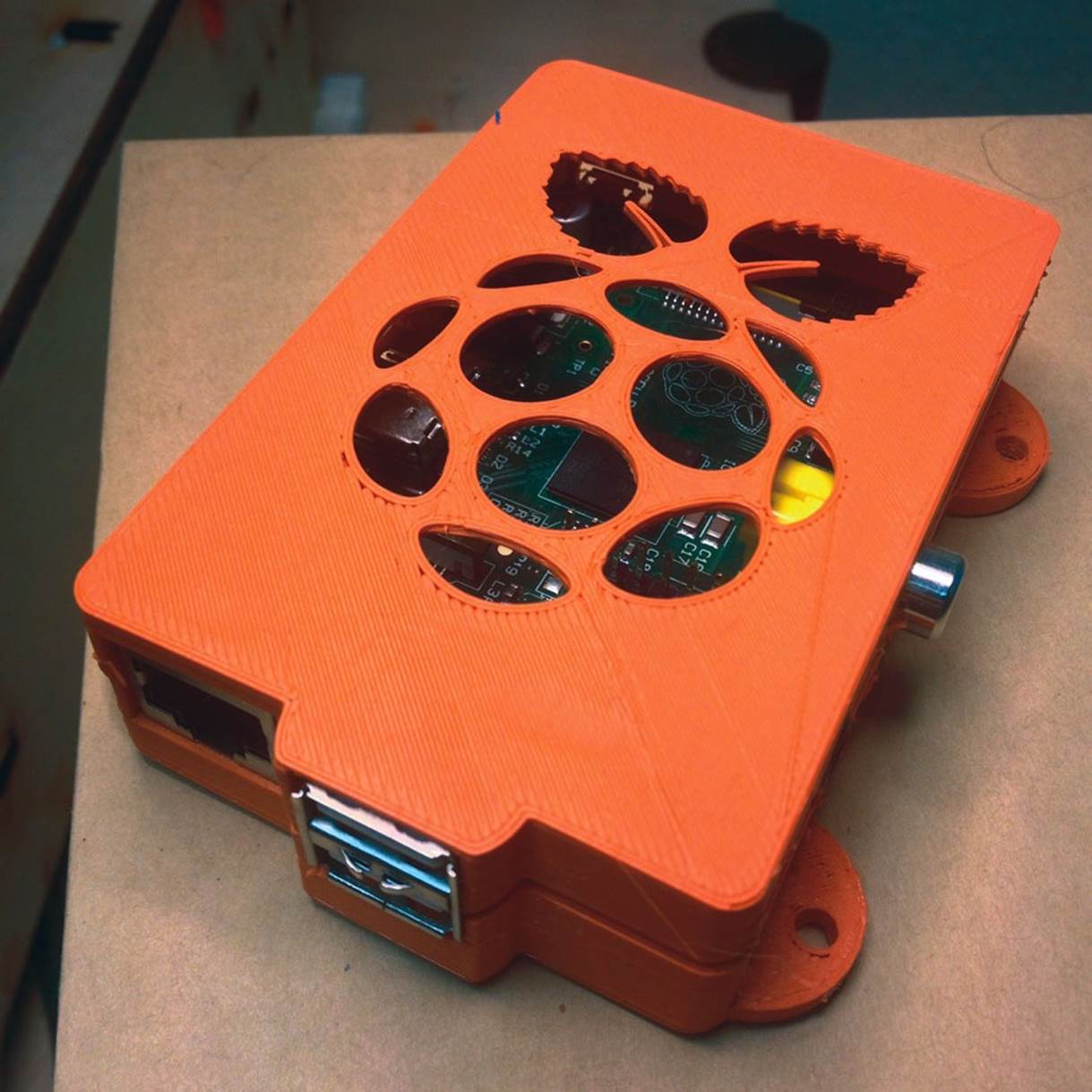 Raspberry Pi case (http://thingiverse.com/thing:25363)