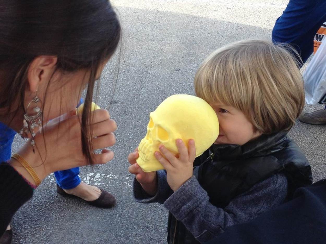 Print of the scanned skull at World Maker Faire <a href=