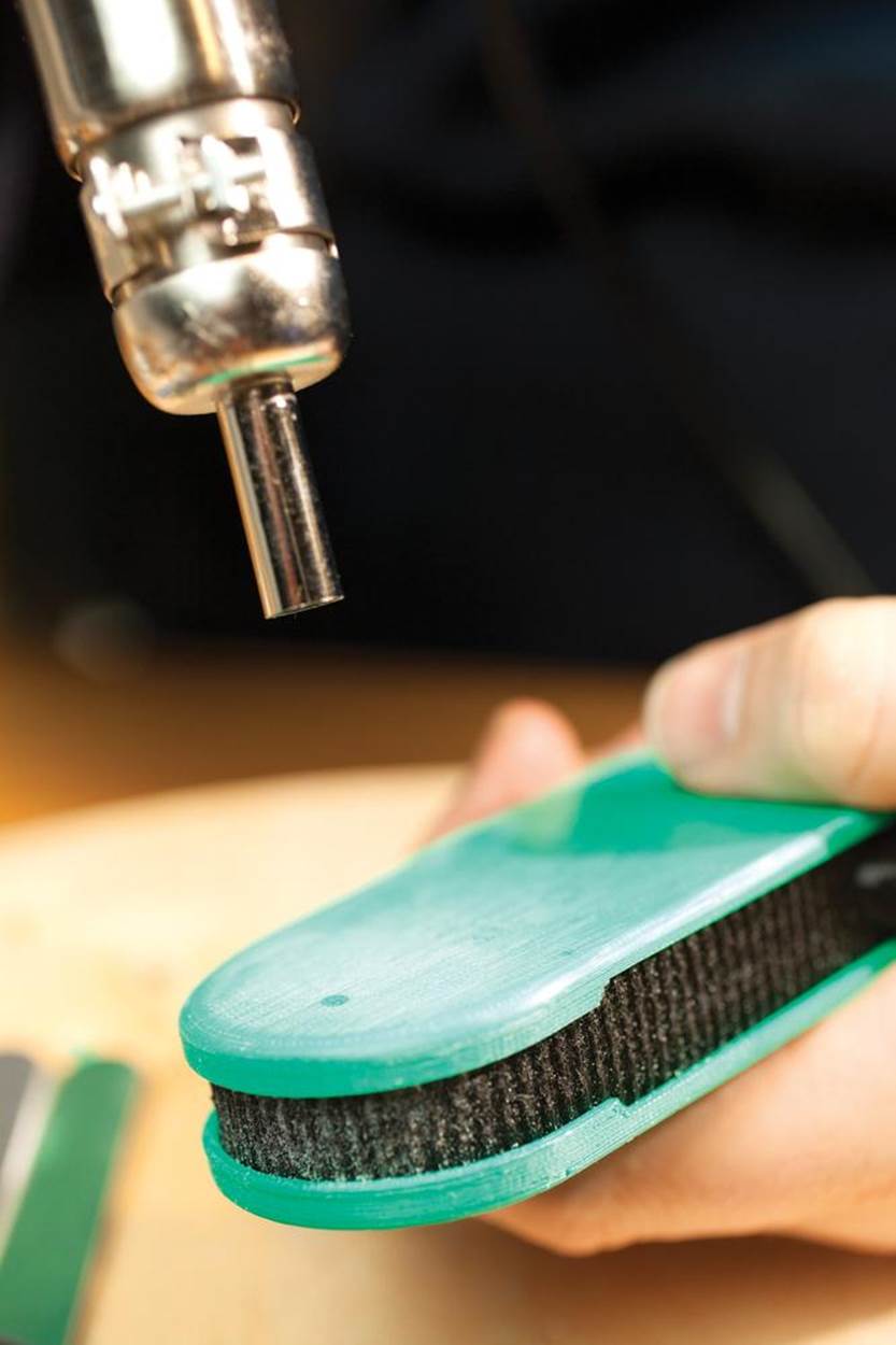 Use a heat gun to remove small scratches