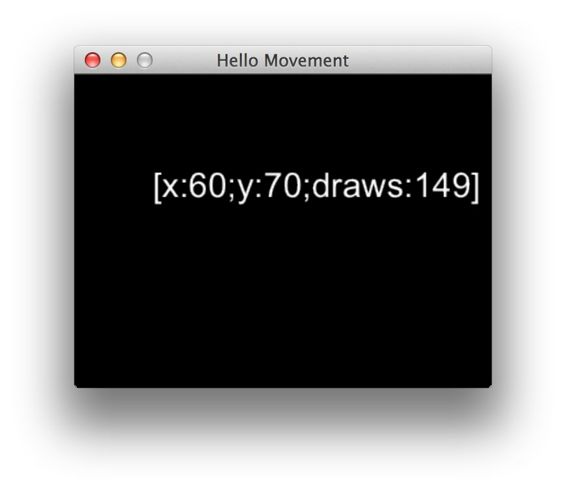 Use arrow keys to move the message around