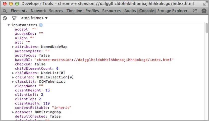 Value displayed as JavaScript object