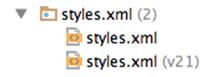 An extra styles.xml
