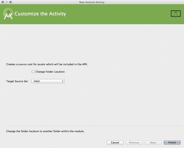 Creating the assets folder
