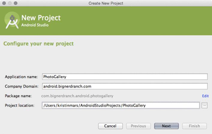 Creating PhotoGallery