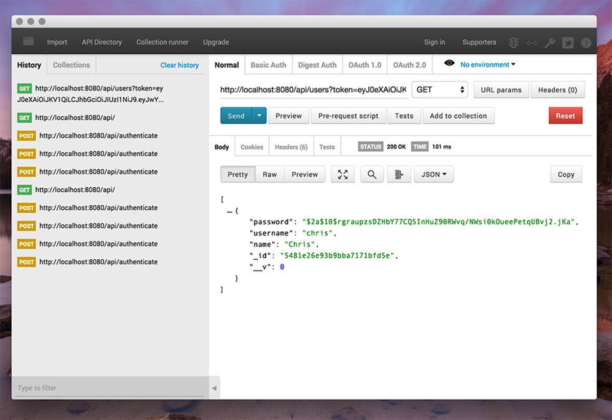 Token Passed Through URL Parameter