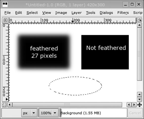 GIMP selections