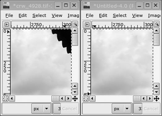 GIMP clone tool