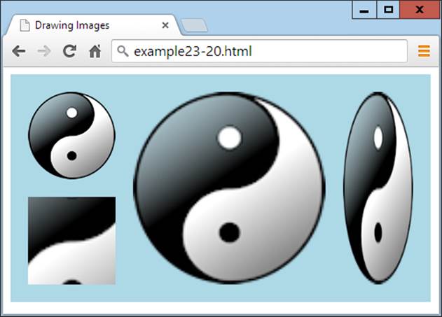Drawing images to a canvas with resizing and cropping