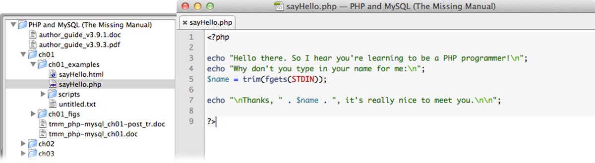 TextMate is an editor that seeks to provide color-coded editing and not much else. It does offer file management and FTP support, but it&rsquo;s best at letting you type code and staying out of the way.
