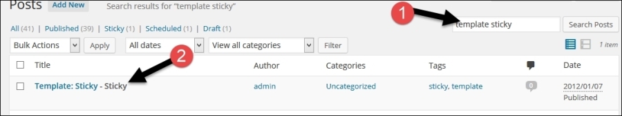 Analyzing single post templates