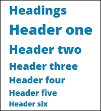 Content section