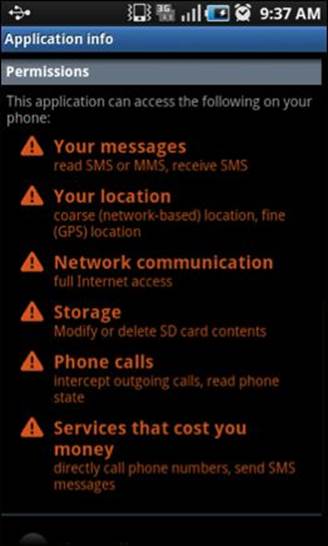 Sandboxing and the permission model