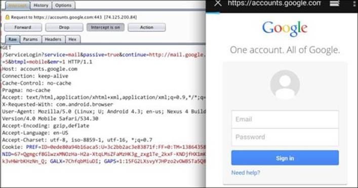 HTTPS Proxy interception