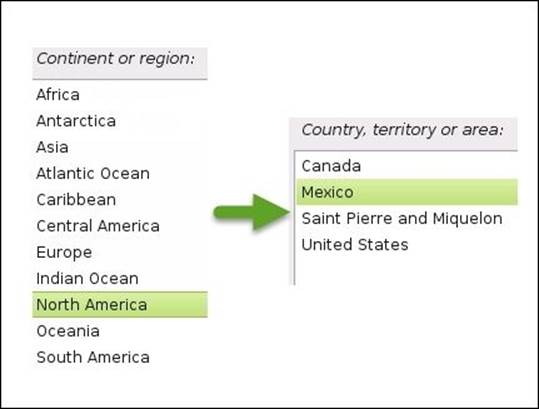 Step 3 &ndash; configuring the system locale