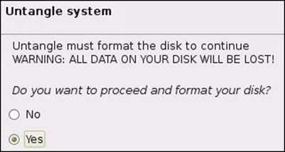 Step 7 &ndash; preparing the hard disk