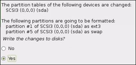 Step 7 &ndash; preparing the hard disk