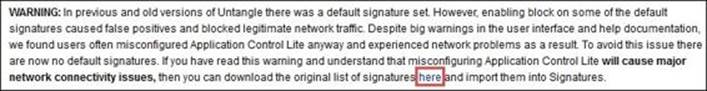 Adding Application Control Lite signatures