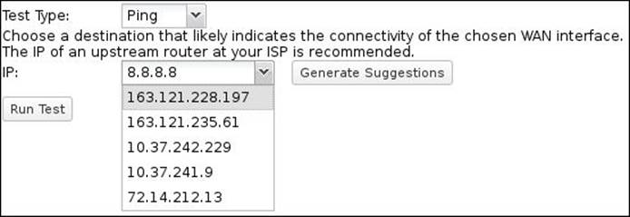 Setting up interface tests