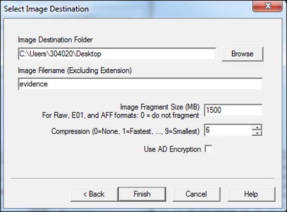 Creating forensic images