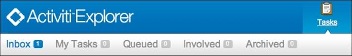 Managing tasks with the Activiti Explorer