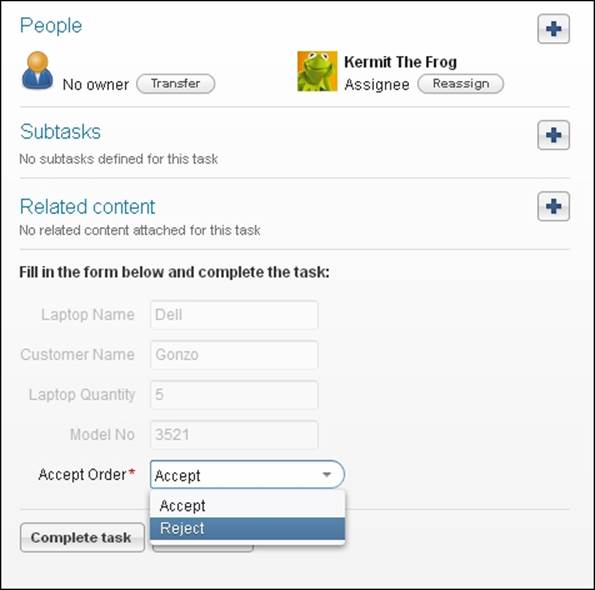 Time for action – working with user tasks