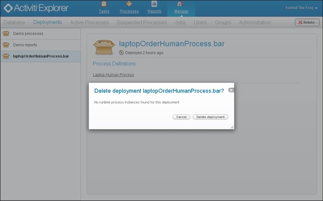 Time for action – process management
