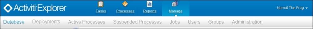 Administration using the Activiti Explorer