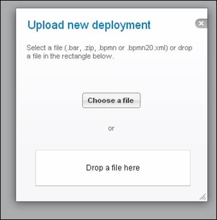 Time for action – deploying a process using the Activiti Explorer
