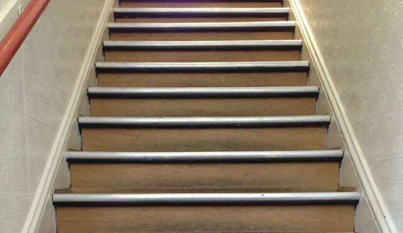 Stairs at City Lights Bookstore in San Francisco (photo by author)