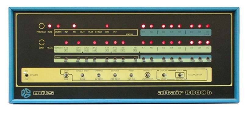 The Altair 8800b user interfaceWikimedia Commons: