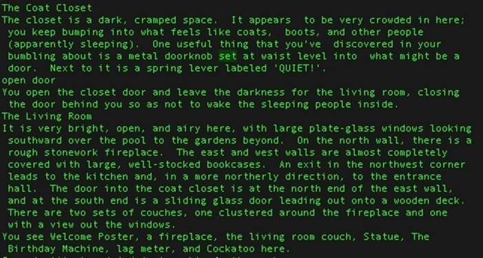 The Coat Closet and Living Room in LambdaMOO