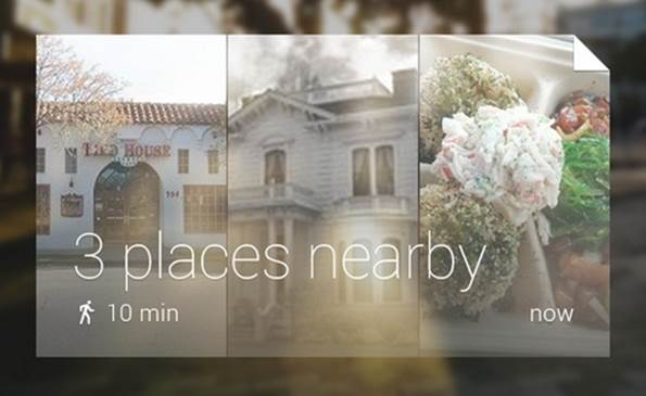 One feature of Google Glass is an AR function, layering the view with supplemental informationPromotional image from Google’s Glass website: (retrieved 2014-09-07)