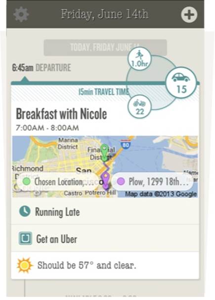 Donna, now acquired and discontinued by Yahoo, was a pioneer in the personal-compass app category