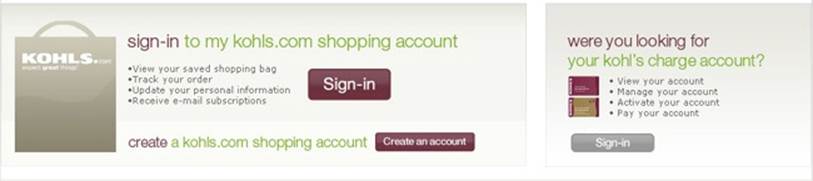 Kohl’s disambiguation of “account”
